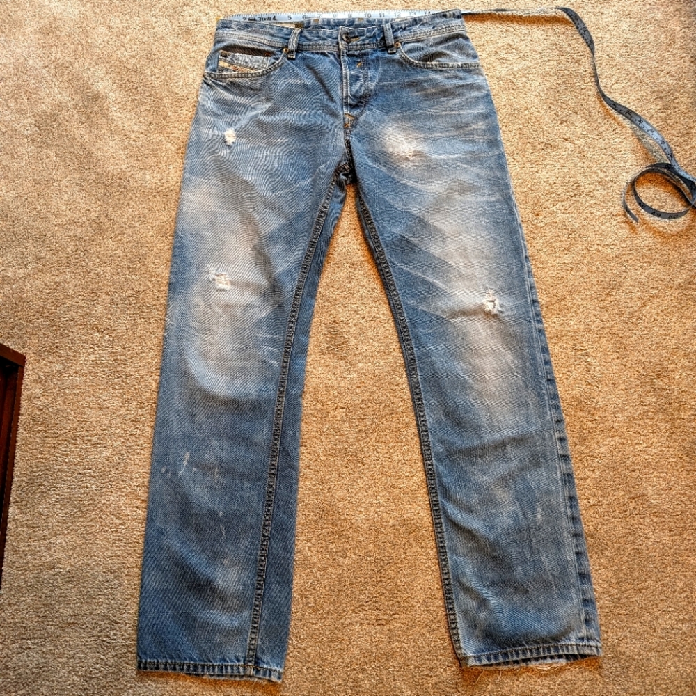 Diesel waykee 31x32 regular straight jeans made in Italy